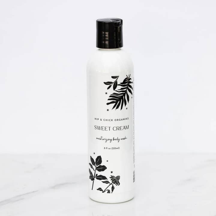Sweet Cream Body Wash for wholesale by Hip & Chick Organiks