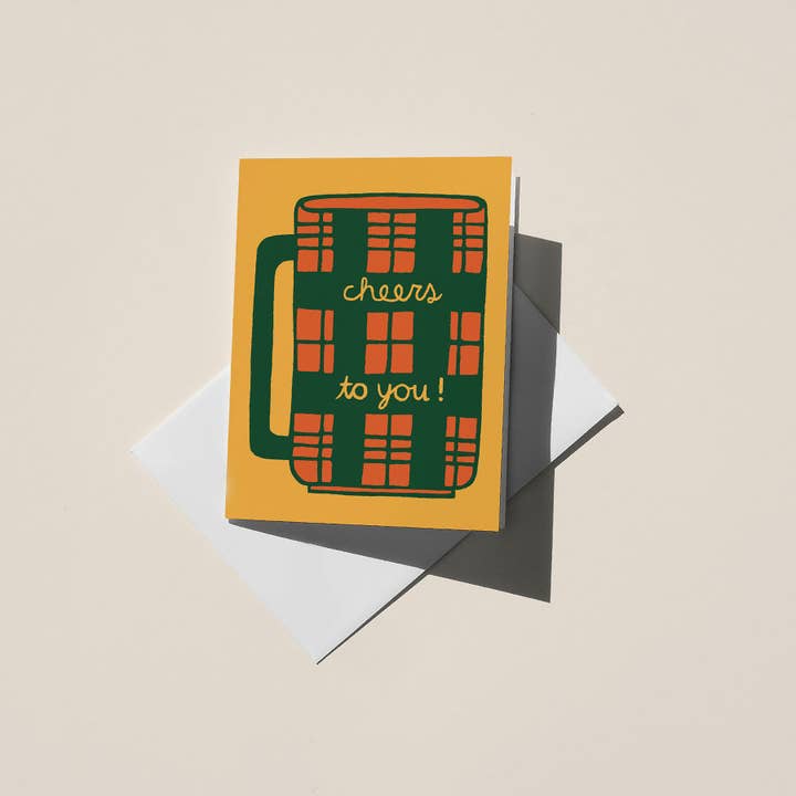 Cheers To You, A2 Greeting Card for wholesale by Christine Witmore