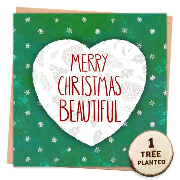 Eco Friendly Card & Plantable Seed Gift. Beautiful Christmas for wholesale by 1 Tree Cards