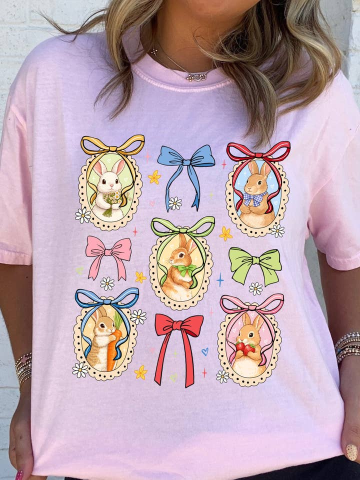 Vintage Easter Bunny Frame Tee for wholesale by Ace of Grace