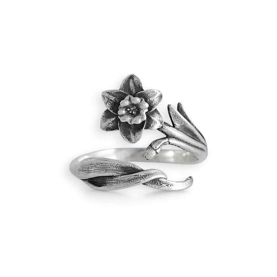 Nina Designs - Vente Bague de cocktail/de cérémonie - Bagues ajustables fleurs de naissance en argent sterling9