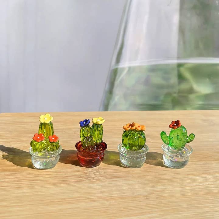 Moderny - Wholesale Decorative Figurine - Miniature Cactus Statue (4 pcs)