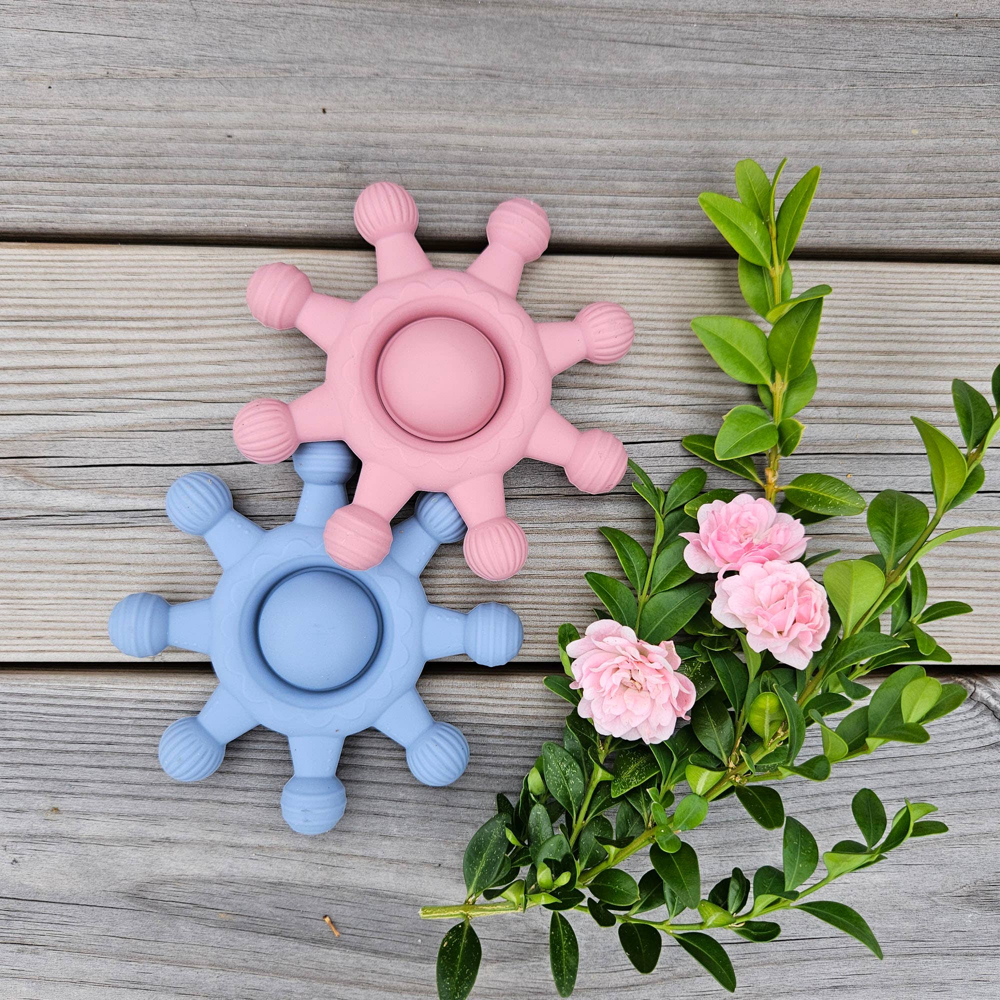 Summerville organic - Wholesale Teether (Not Clip-On) - Baby - Baby Silicone Teether Toy Circus Dusty blue6