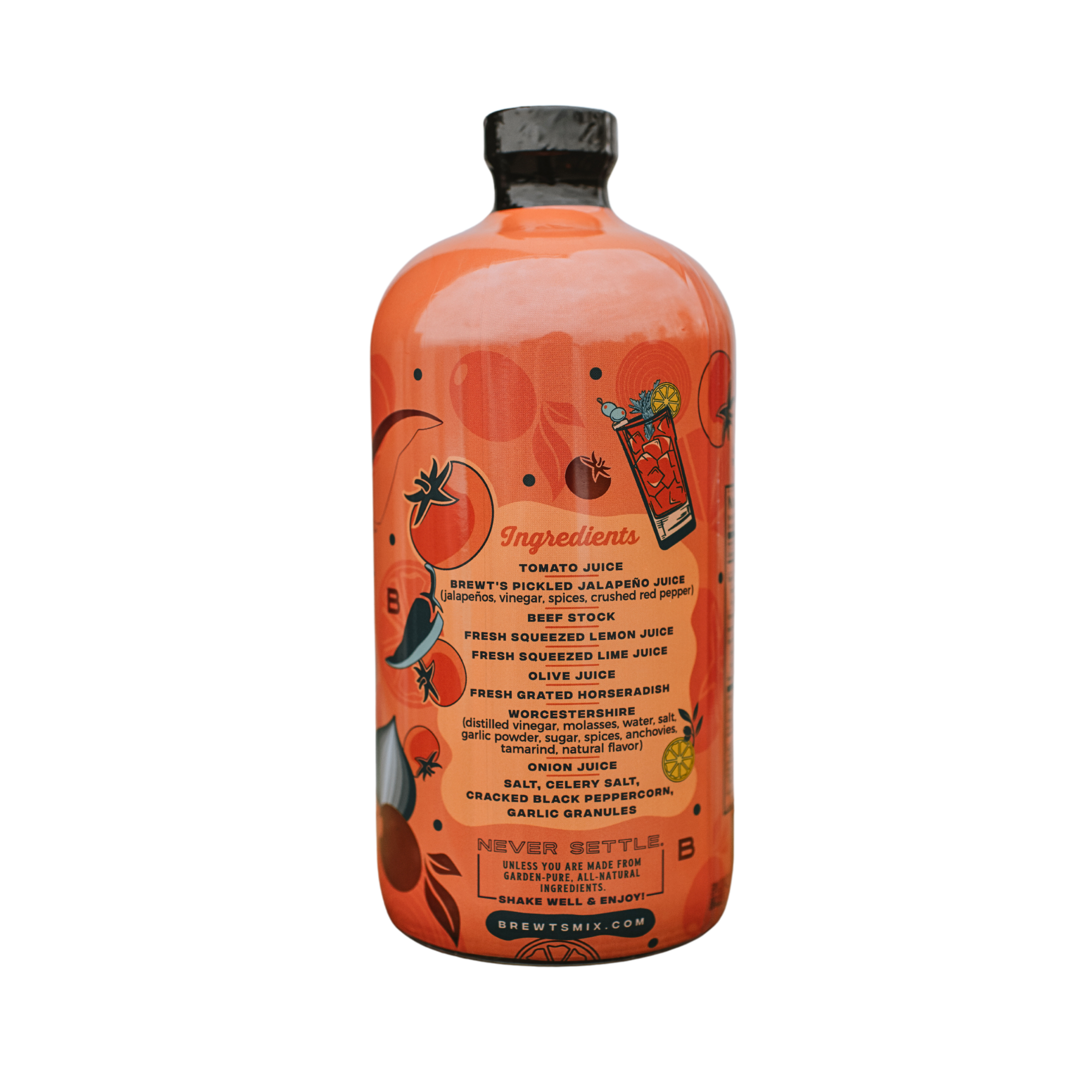Brewt's - Vente Mélange/sirop pour cocktails - Bloody Mary | Tout naturel - Mélangeur à cocktail 32 oz4