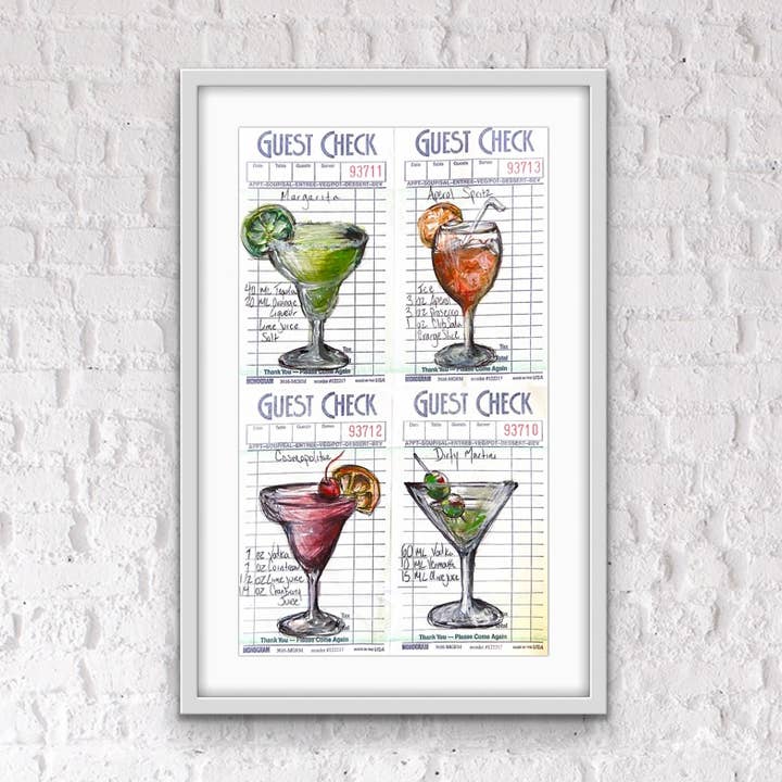 Guest Checks - One of Everything for wholesale by Indulge In Art