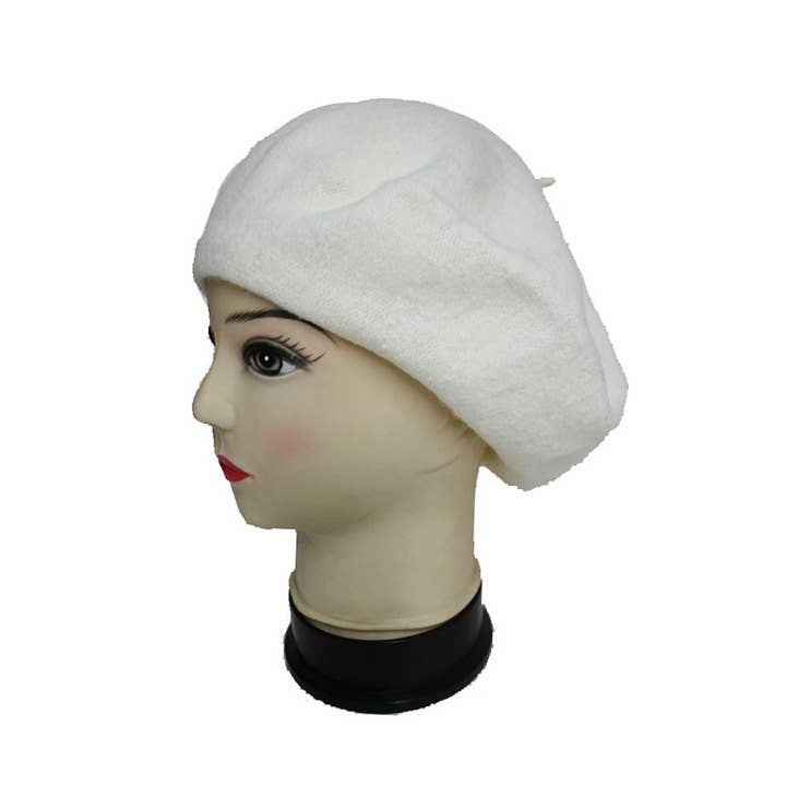Cap Zone - Wholesale Beret - Women's - Nude And Neutrals Novelty Wool Beret Hat