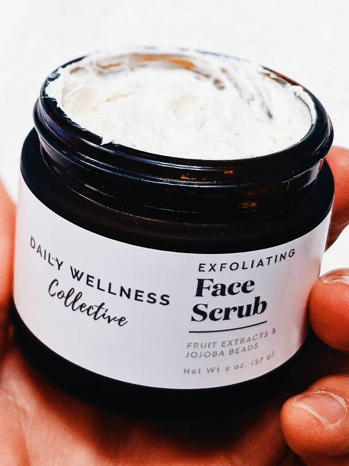 Exfoliating Face Scrub for wholesale by Daily Wellness Collective