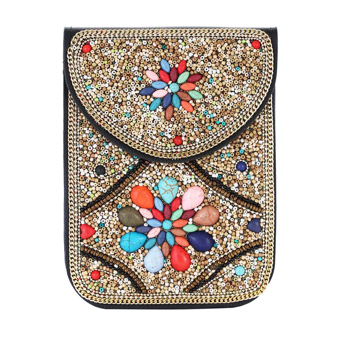 22 Tote - Vendita all'ingrosso Borsa a tracolla - Donna - Borsa a tracolla per cellulare in pelle vegana con perline6