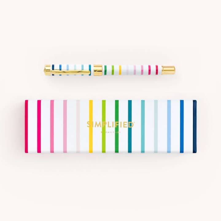 Simplified by Emily Ley - Vendita all'ingrosso Penne - Penna, Happy Stripe®