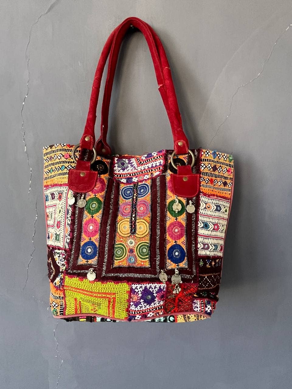 Bhawana Handicrafts - Wholesale Tote Bag - Women's - Mirror Work Banjara Bag Shopping Bag Patchwork Embroidery
