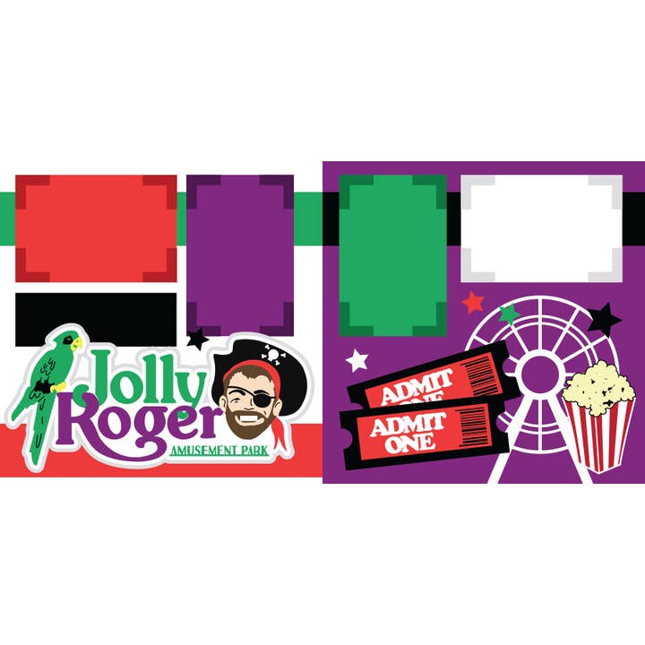 Pretpark Jolly Roger voor wholesale door Scrapbook Concierge