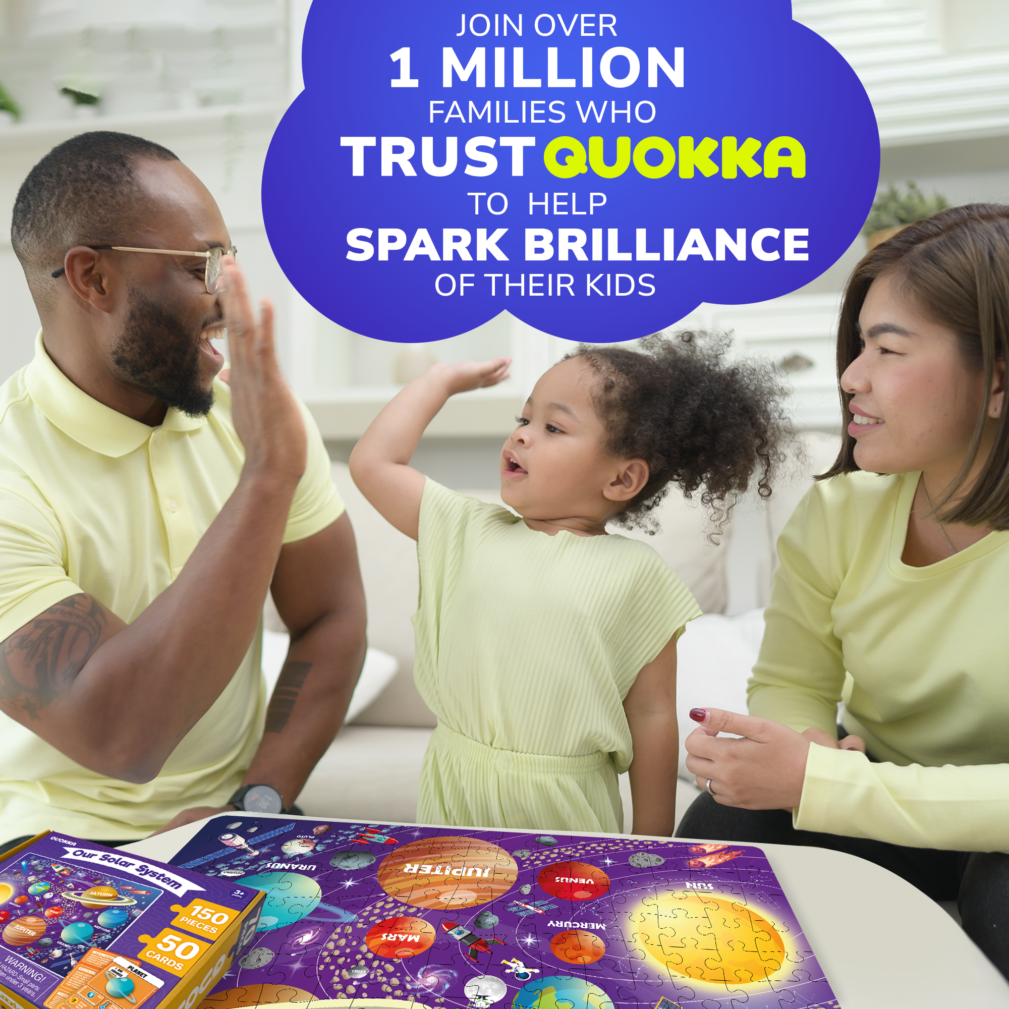 QUOKKA - Wholesale Puzzle - Kids - Learn Space 150-piece Puzzle with Question Cards4