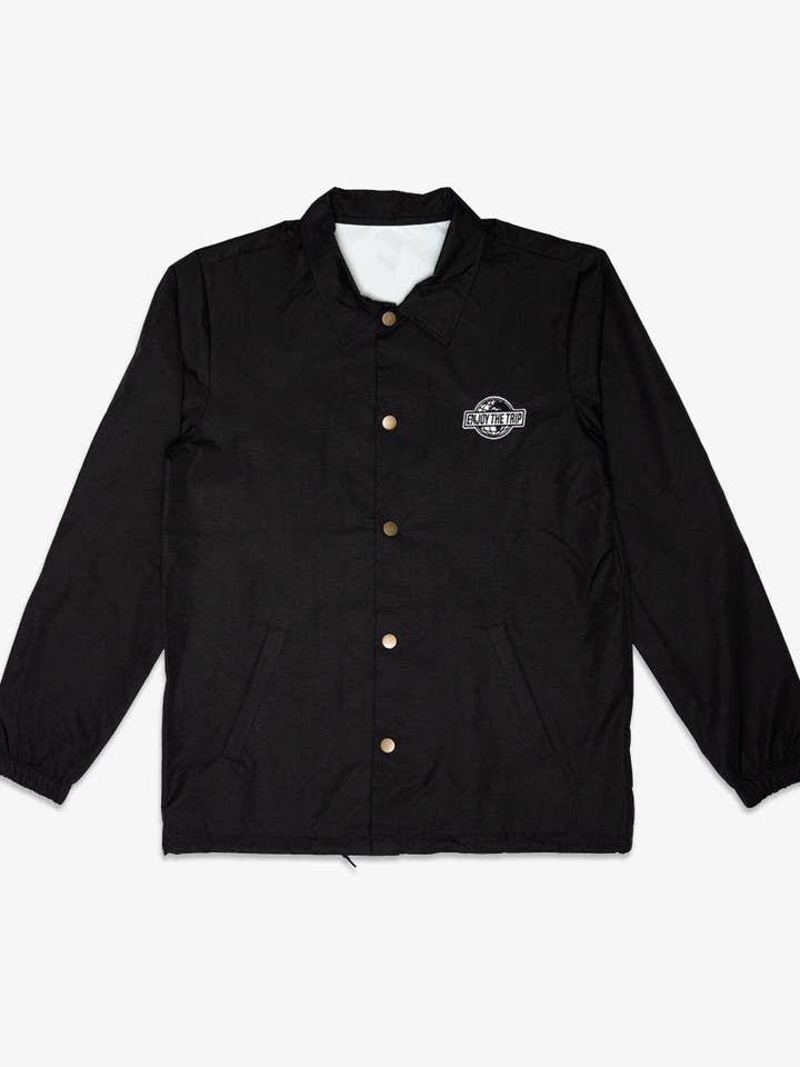 Enjoy the Trip Globe Coaches Jacket - Black for wholesale by Dipped®