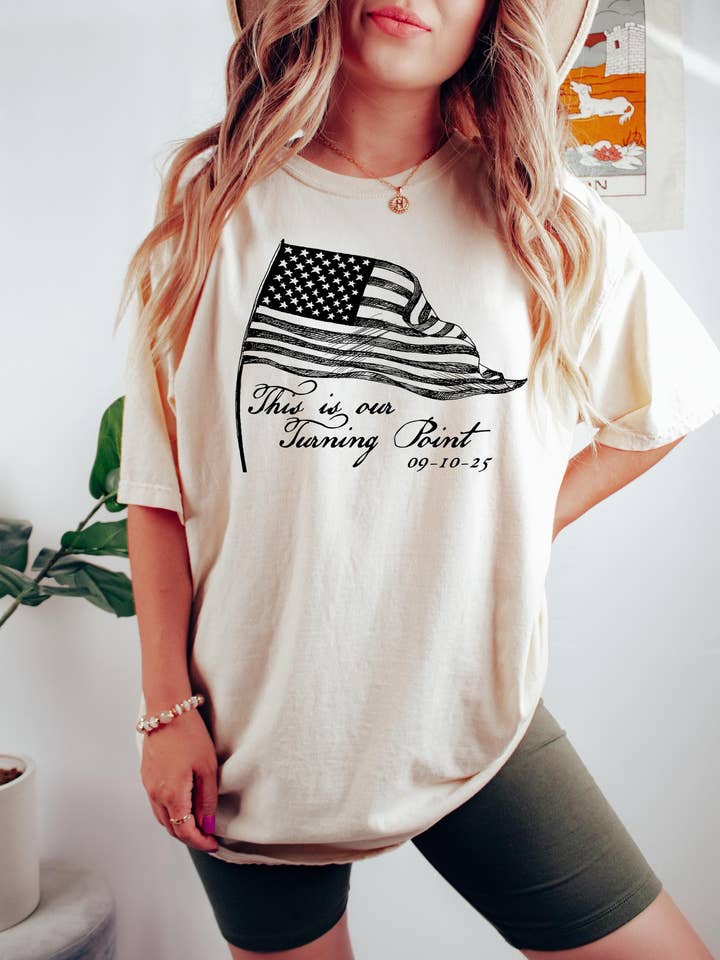 DLT Ecommerce - Wholesale T-Shirt (Graphic) - Women's - Turning Point Charli Kirk Sweatshirt, Charlie Kirk Shirt0