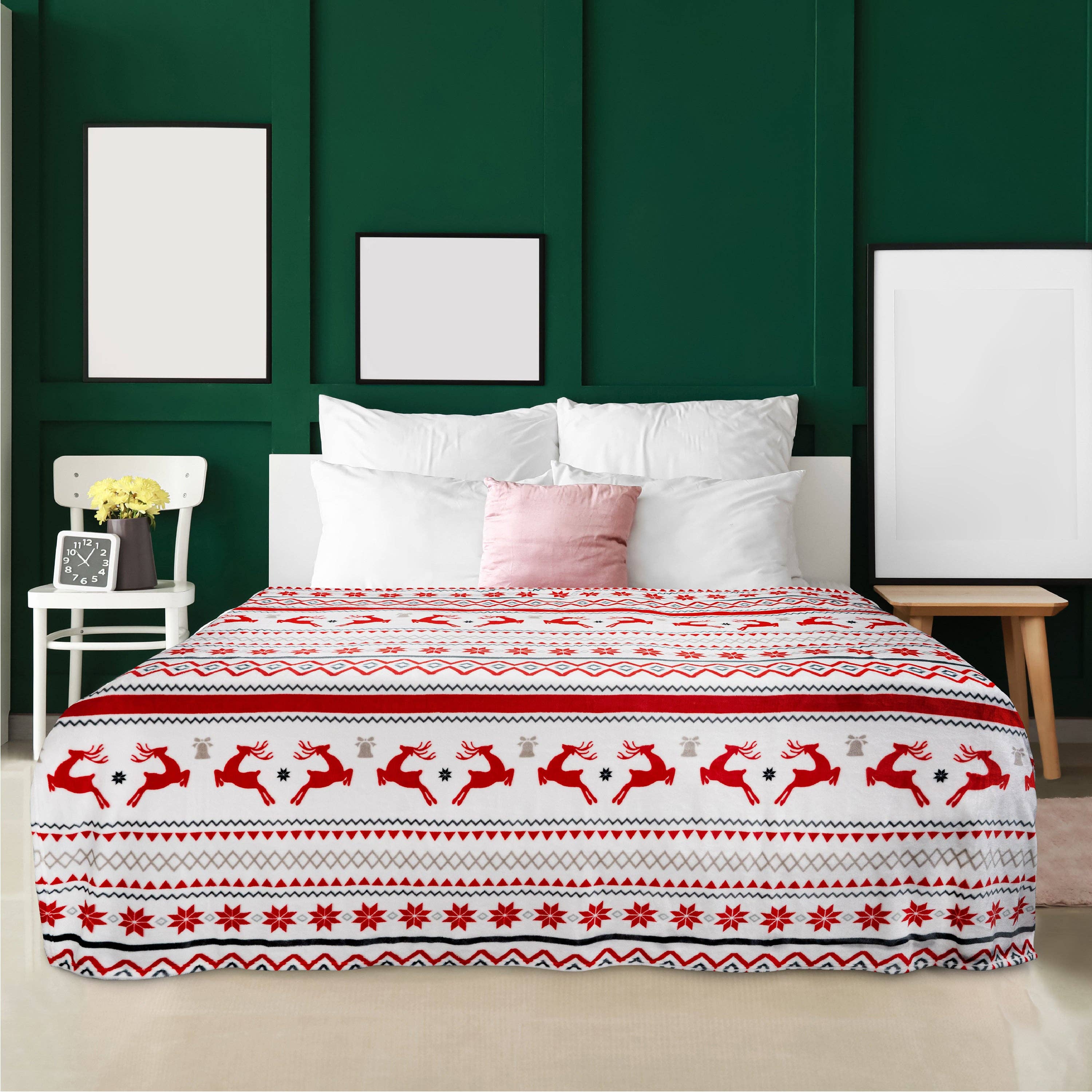 Pavilia – wholesale Prydnadsfilt – Pavilia julfleecefilt med säsongsmotiv74