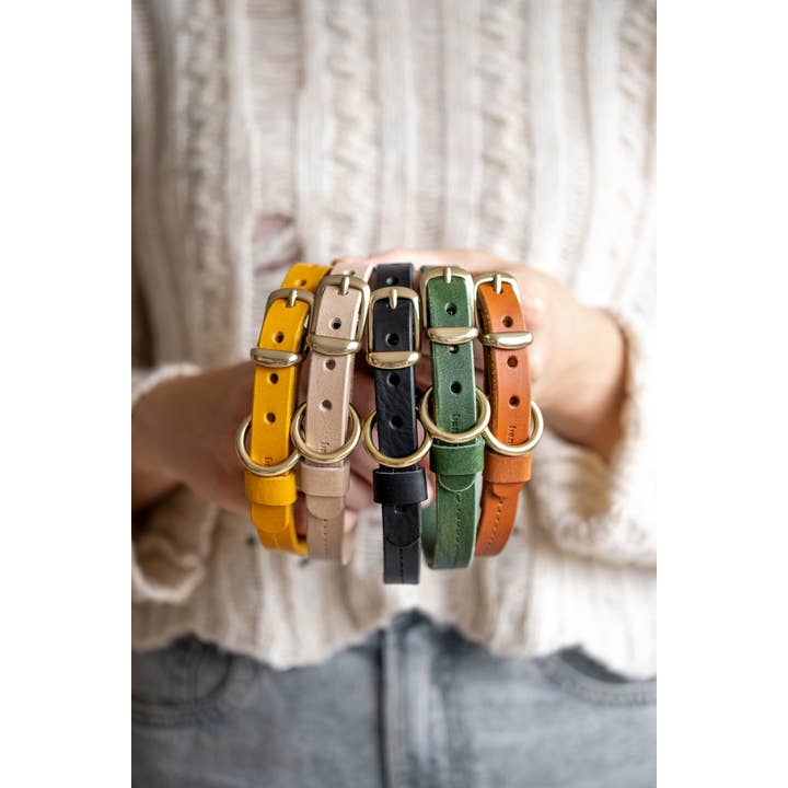 BAND&ROLL - Wholesale Pet collar – Dog - LIGHTWEIGHT LEATHER DOG COLLAR. FIR air21