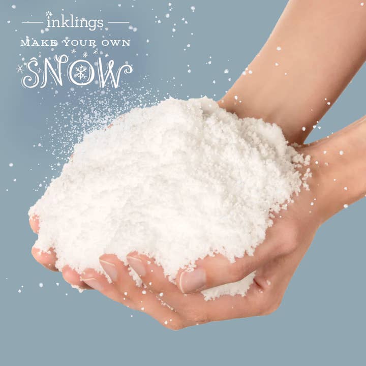 Inklings Paperie - Wholesale Season's Greetings Card - Snow Card - Magic Snowball (Blue) - Holiday