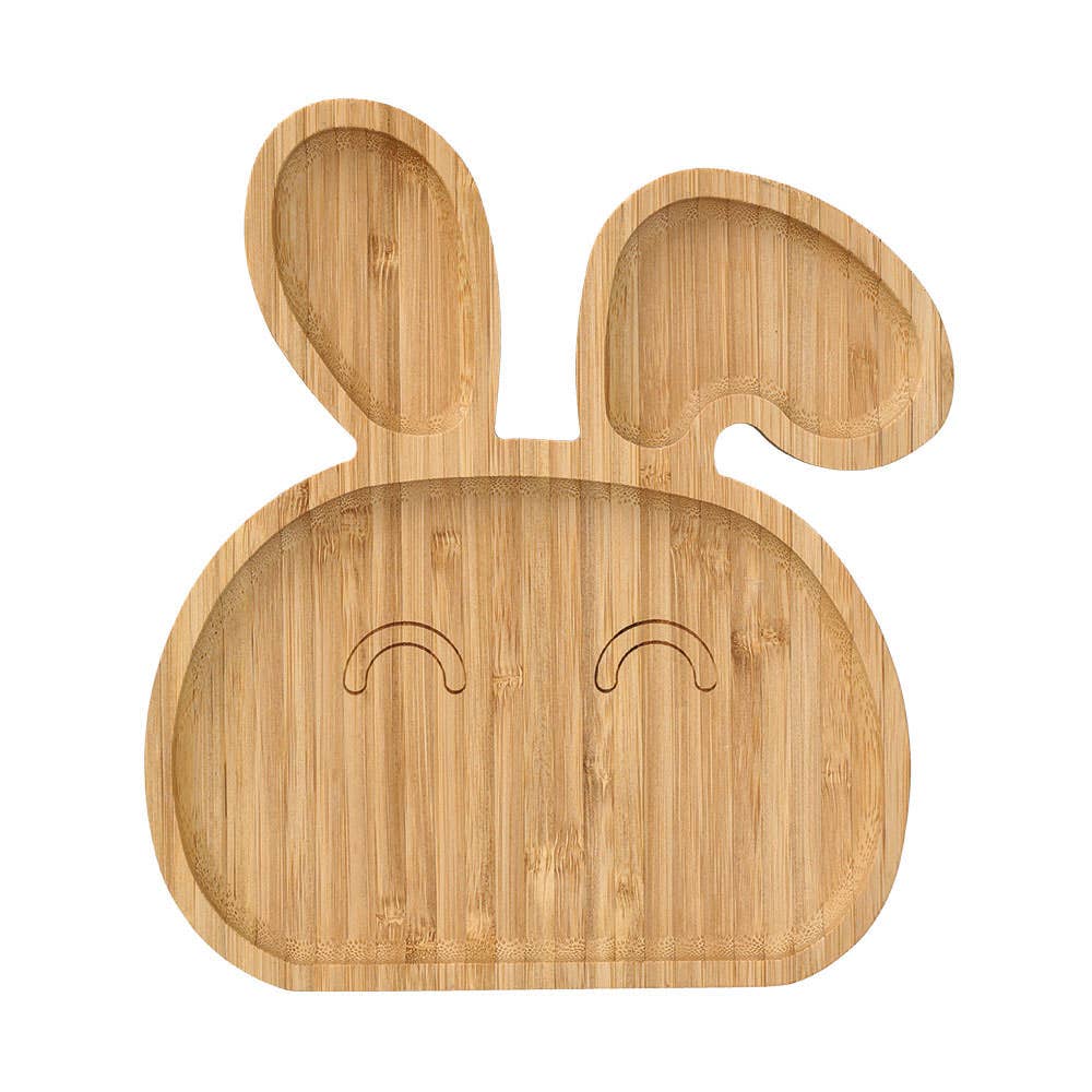 Zeller Present - Wholesale Serving Tray - Snack plate "Rabbit", Bamboo FSC 100%2