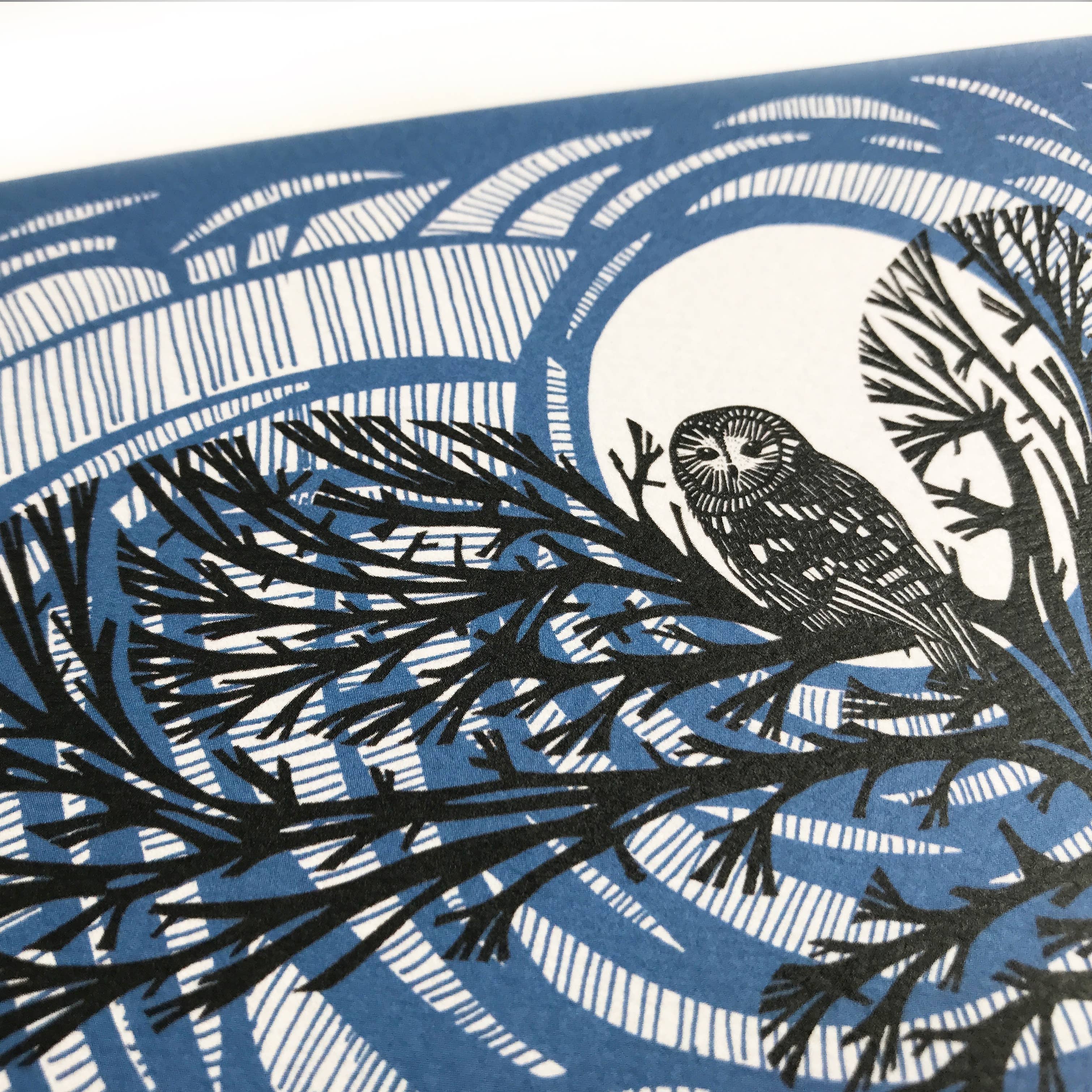 Folded Forest – wholesale Everyday greeting card – Greetings Card - Owl2