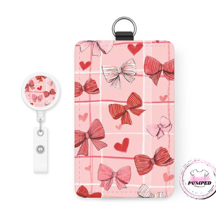 V-Day's Bows Retractable Badge Reel & I.D. Badge Holder for wholesale by Beyond Pumped