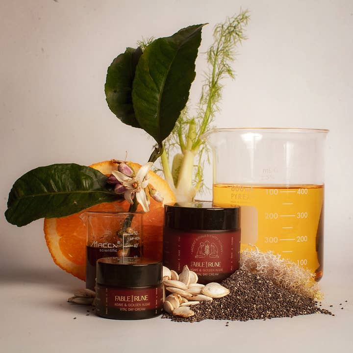 FABLERUNE - Wholesale Facial Moisturizer - Face Moisturizer - Agave & Golden Algae Cream (mini 0.5 oz)2