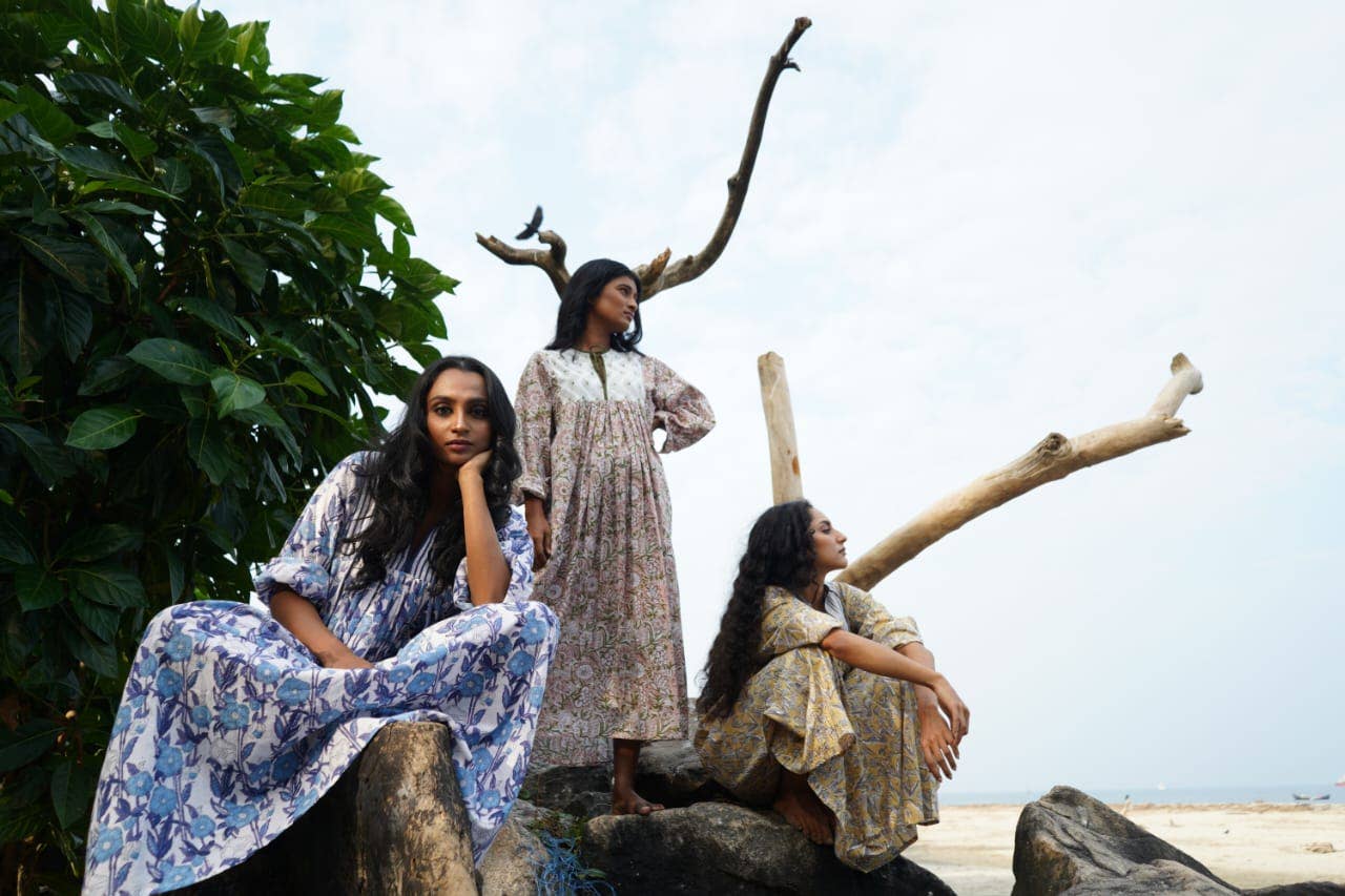 Annahmol - Wholesale Dress - Women's -  Block Print Summer Dress 5