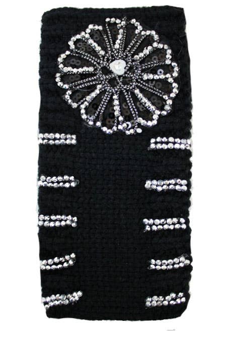 Cap Zone - Vendita all'ingrosso Fascia per capelli - Donna - Cerchietto in maglieria decorato con paillettes e pietre5