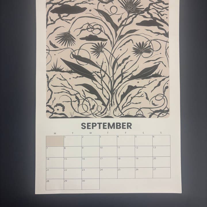 Tomekah George - Wholesale Calendar - Large 2026 Calendar, Flowers Wall Calendar - A313