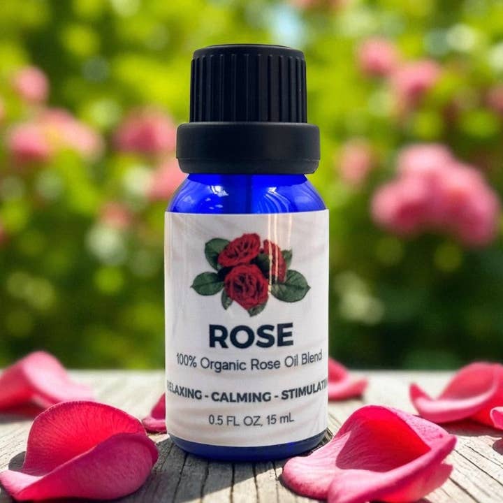 Huile essentielle de rose biologique pour la vente par Earths Elements Wholesale