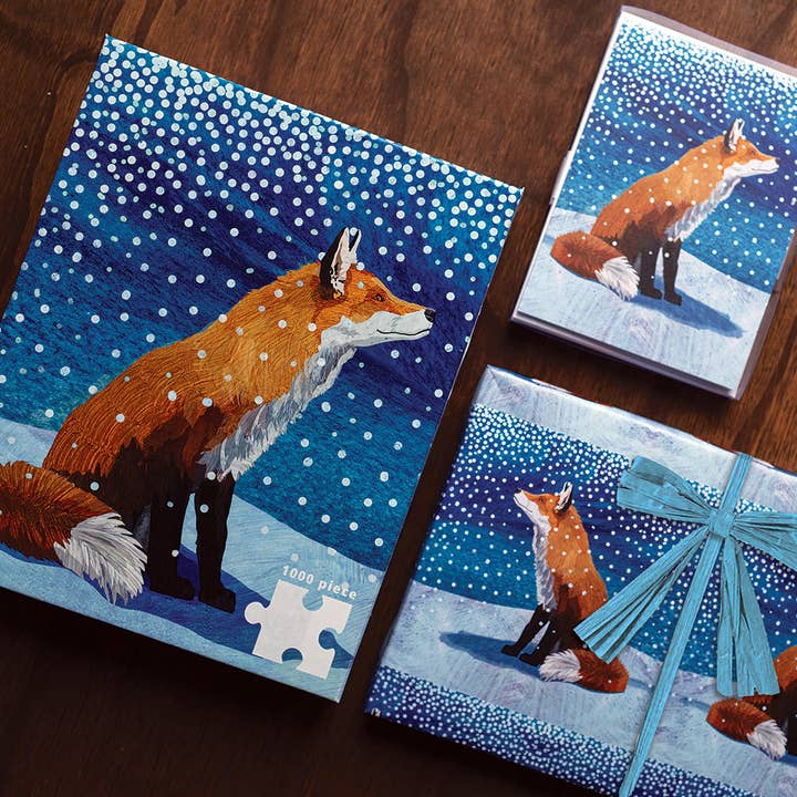 Allport Editions - Wholesale Flat Wrap - Fox Moment Reversible Wrap1