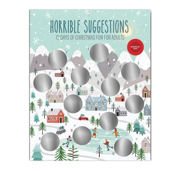 Funny Adult 12 Days of Christmas Horrible Suggestions for wholesale by FINCH and HARE