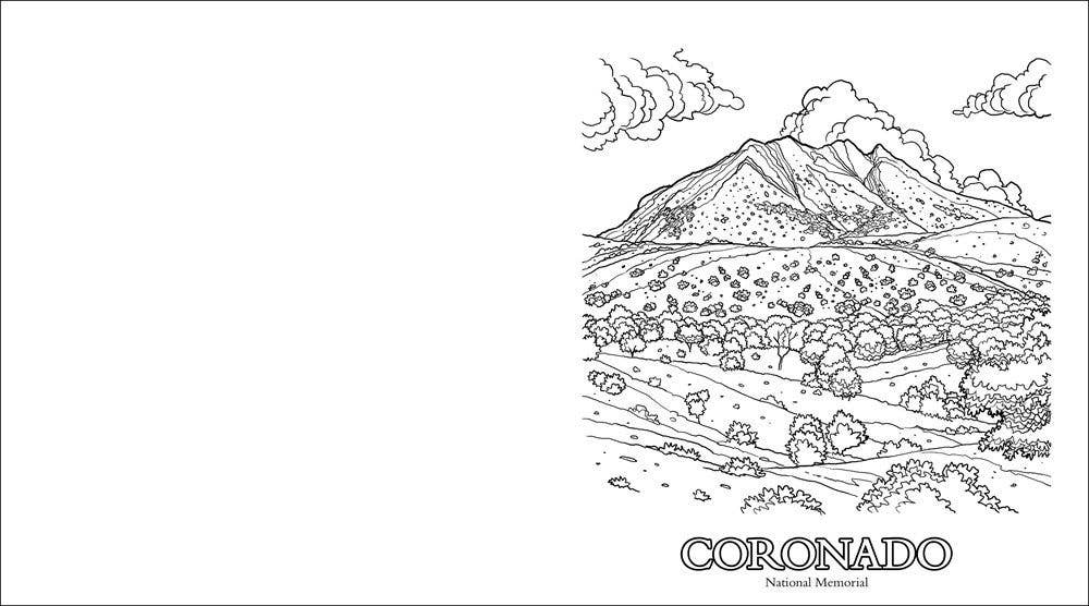 AdventureKEEN - Wholesale Coloring & Activity Book - Adult - Parks Of The Southwest Adult Coloring Book1