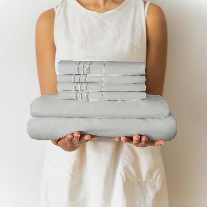 CGK Unlimited - Wholesale Sheet Set - 4 Piece Sheet Set - Extra Deep Pocket Fits 18"-24" Mattress
