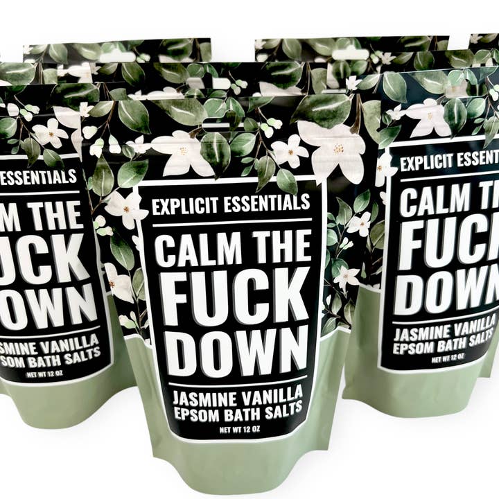 Explicit Essentials - Wholesale Bath Salts - Calm The Fuck Down Bath Salts 12oz Bag 4