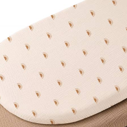 Organic Cotton Fitted Sheet- Sun for wholesale by land of petite