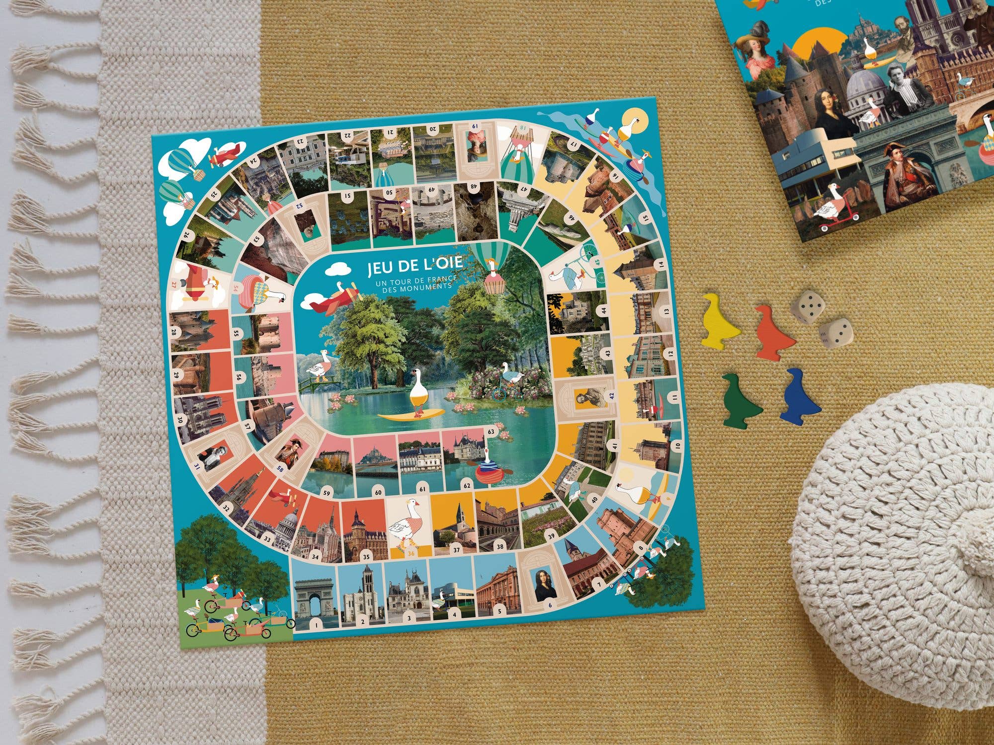 Mon Petit Art - Wholesale Board Game - Goose Game "French Monuments"5