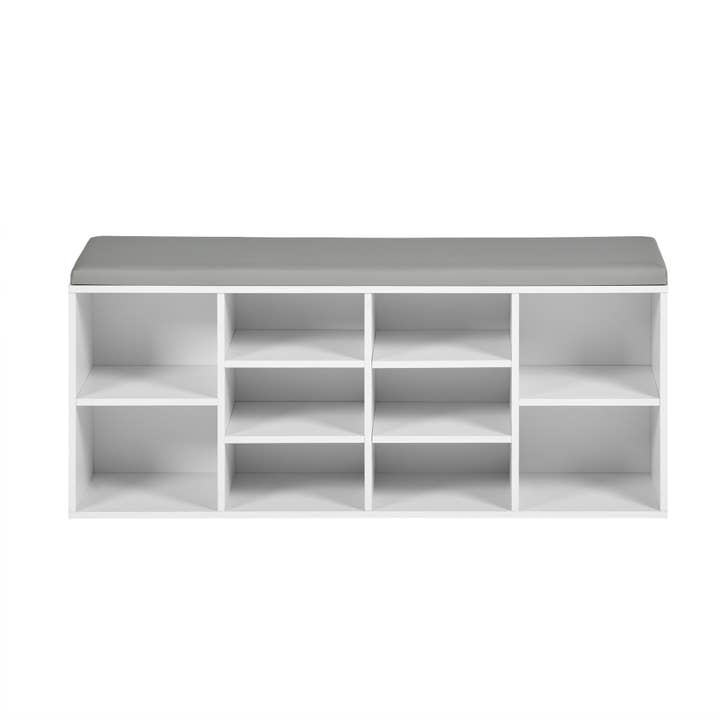 HOMYCASA DESIGN INC - Wholesale Shoe Rack - Modern Shoe Storage Bench with Cushion