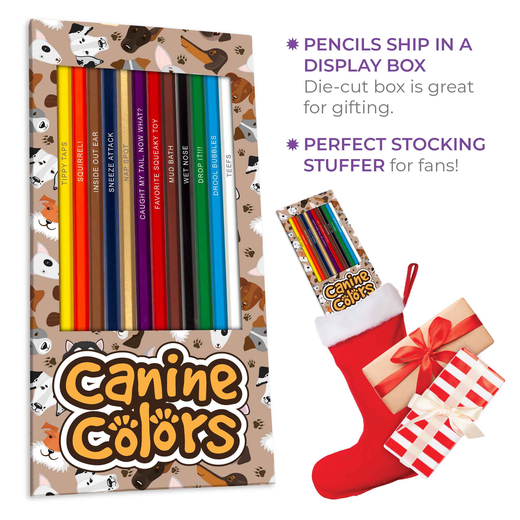 Pop Colors Colored Pencils and Coloring Sheets – wholesale Painting/drawing – Canine Colors Colored Pencil Set for Dog Lovers3