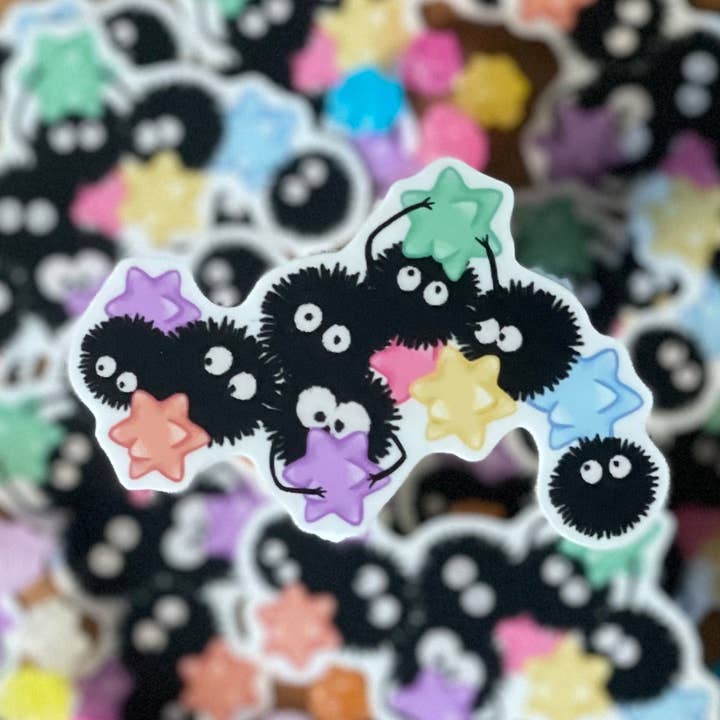 Adesivo in vinile Soot Sprites per la vendita all'ingrosso da parte di Thwwip Stickers