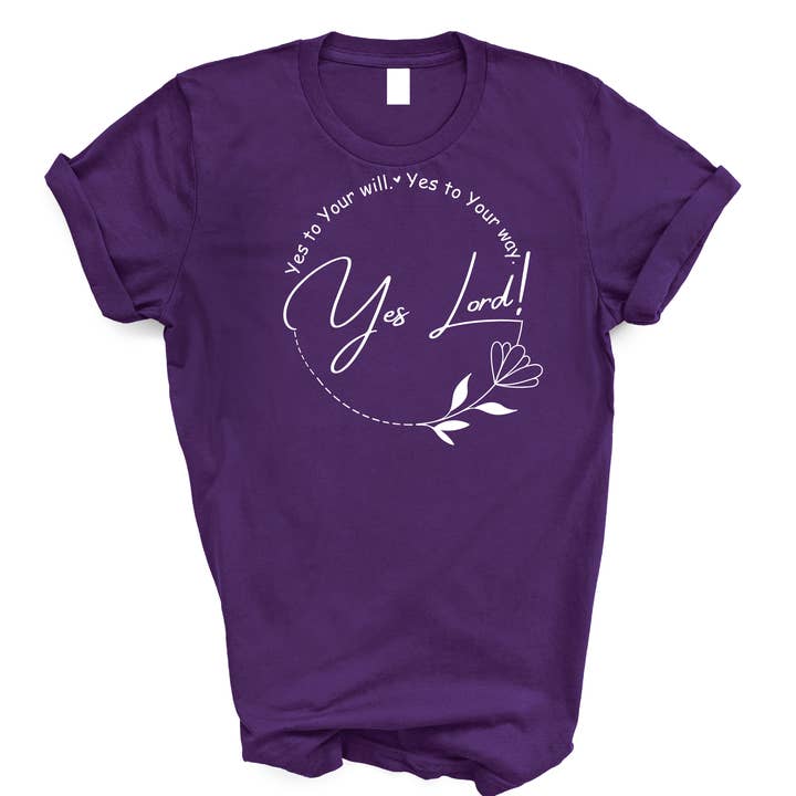 Love Ann Joy Apparel, LLC - Wholesale Screen Printed T-Shirt - Women's - Yes Lord! Bible Verse Christian T-Shirt