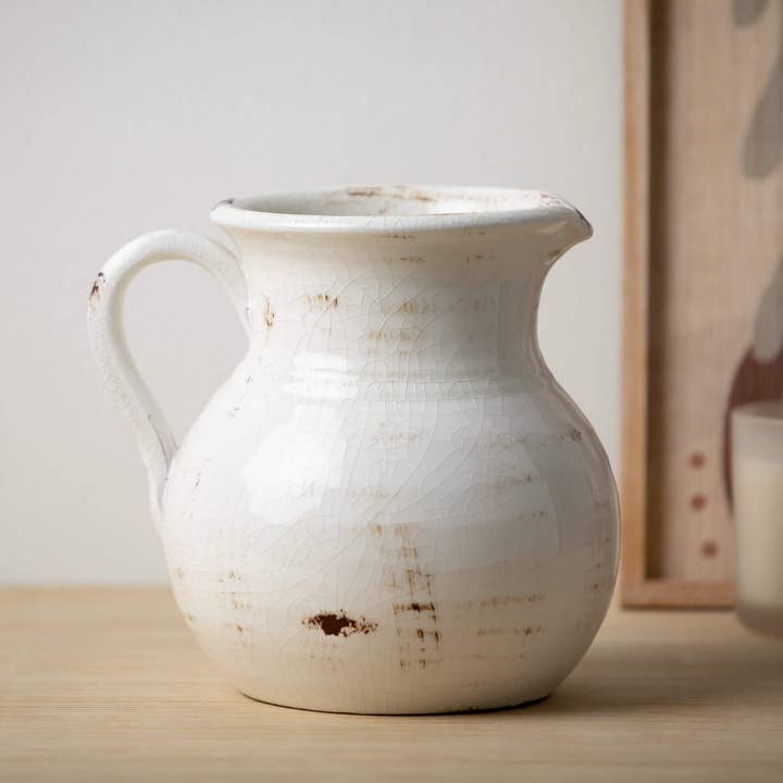 Sullivans Home Decor - Wholesale Pitcher - Glazed Ceramic Pitcher