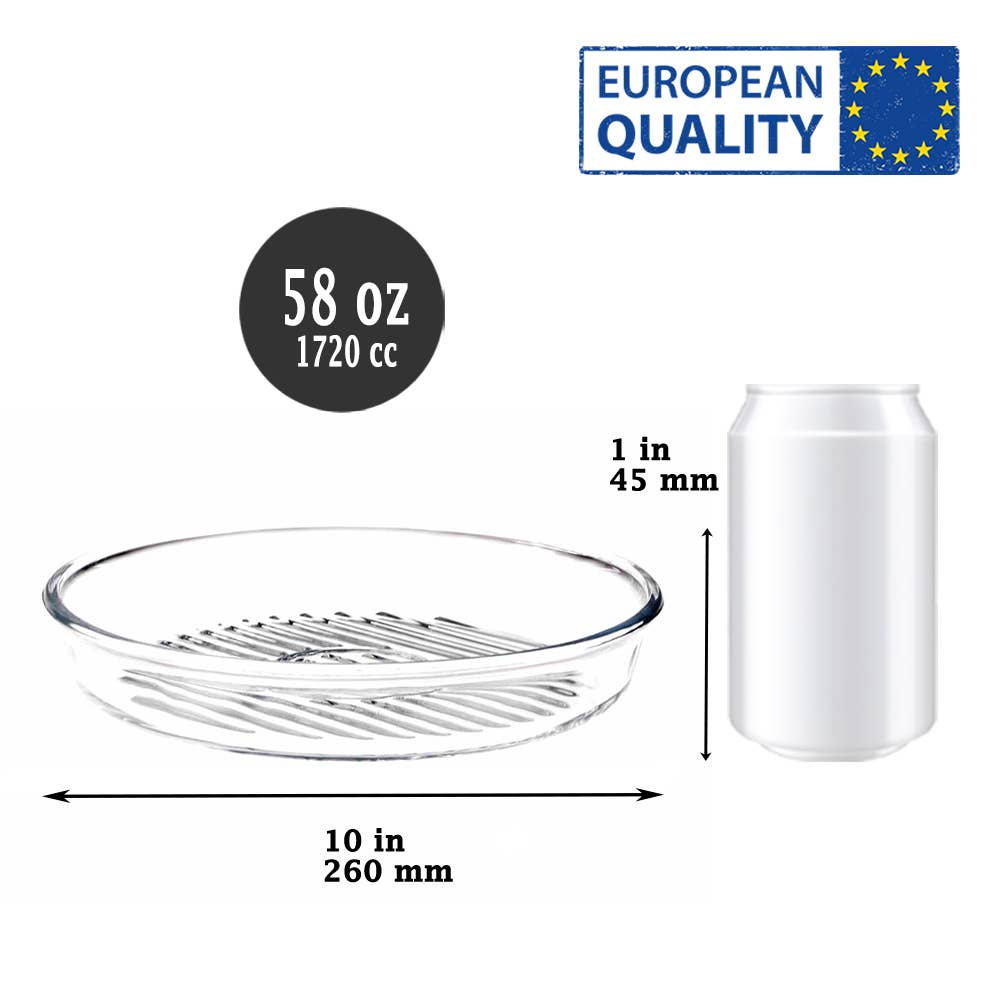 Hakan - Wholesale Cake Pan - Glass Baking Pan, Round Plate Dish, Oven Tray Bakeware, 58 O4