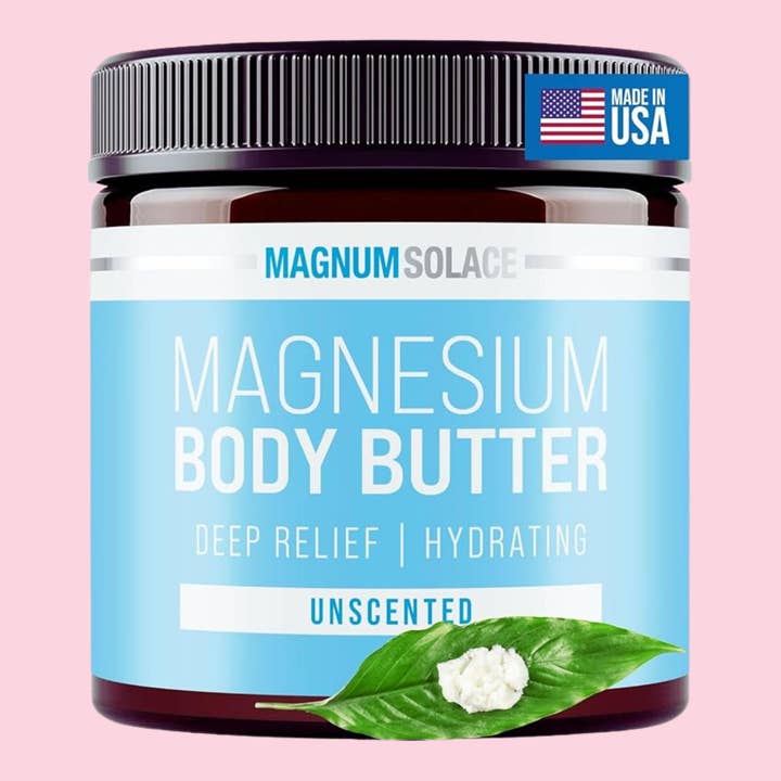 Magnesium Body Butter for Better Sleep - Unscented 4oz for wholesale by Magnum Solace