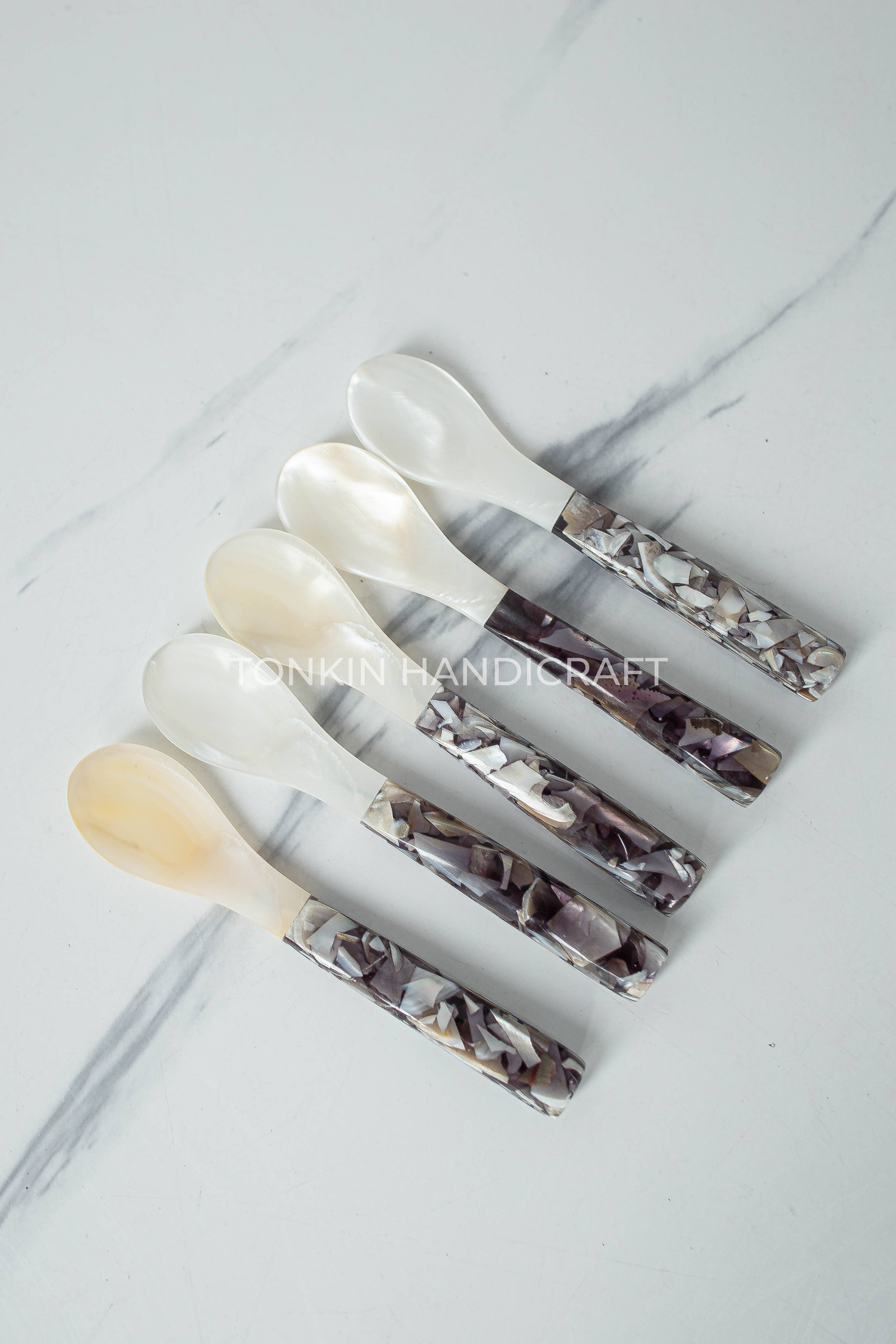 Tonkin Handicraft - Wholesale Table Spoon (Cutlery) - Bla Mother of Pearl Seashell Spoon6