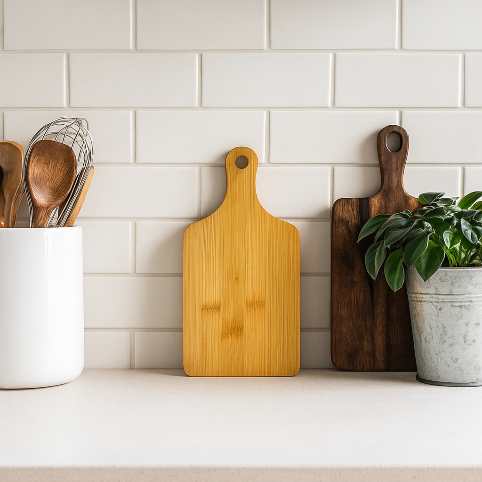 INVISION - Wholesale Serving Tray - 10pc 11" Bamboo Cheese Boards – Bulk Plain Serving Trays11