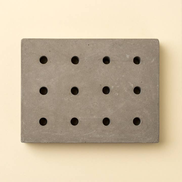 Indaba Trading - Wholesale Bath Soap Dish - Concrete Soap Dish, Dots