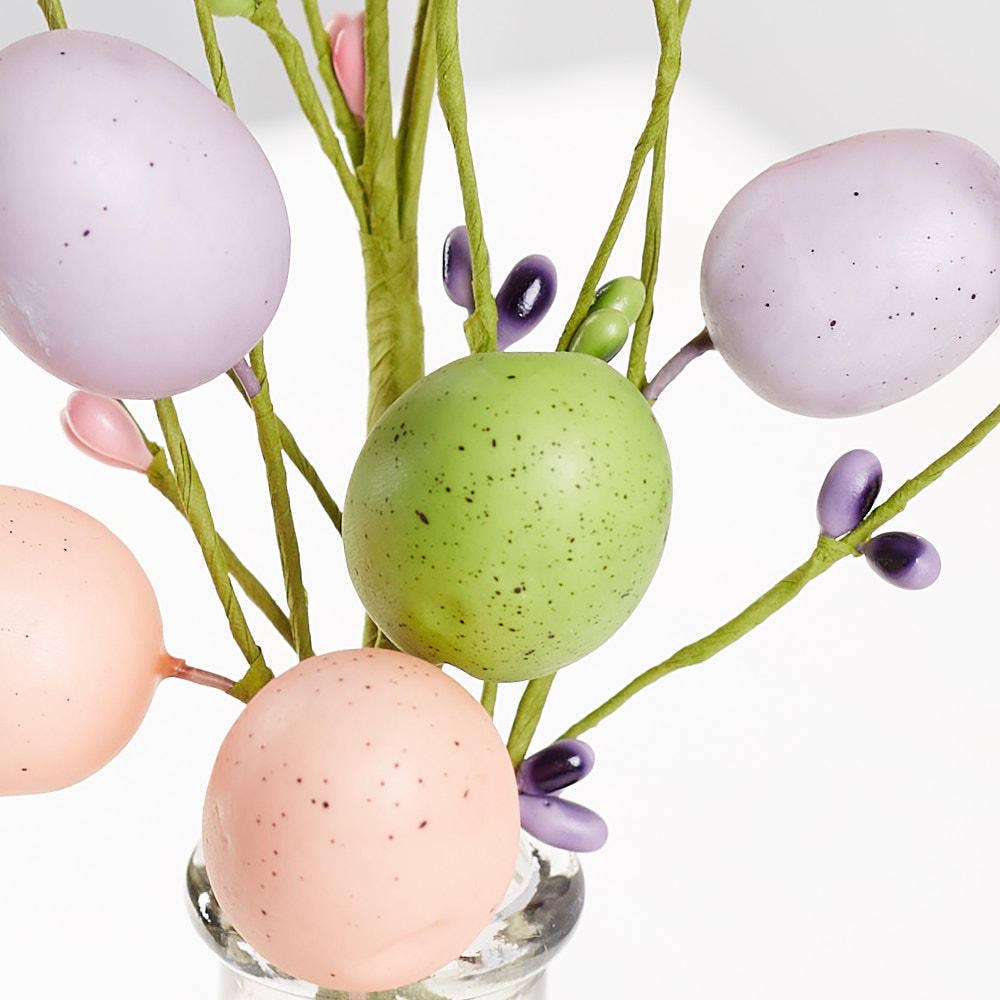 Factory Direct Craft - Wholesale Artificial Flowers - Pastel Easter Egg & Berries Picks2