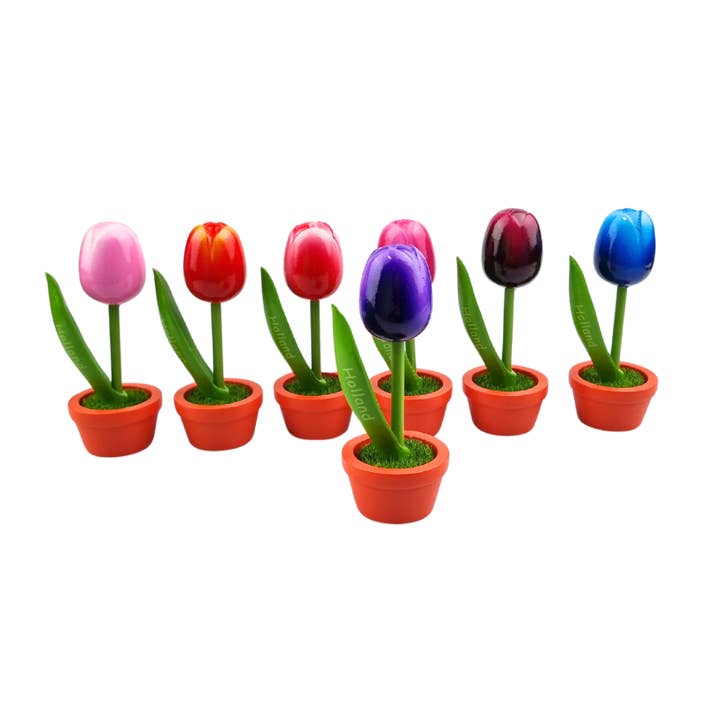 TRAAGOODS.COM - Wholesale Artificial Flowers - Tulip in pot - Holland - 10cm Purple9