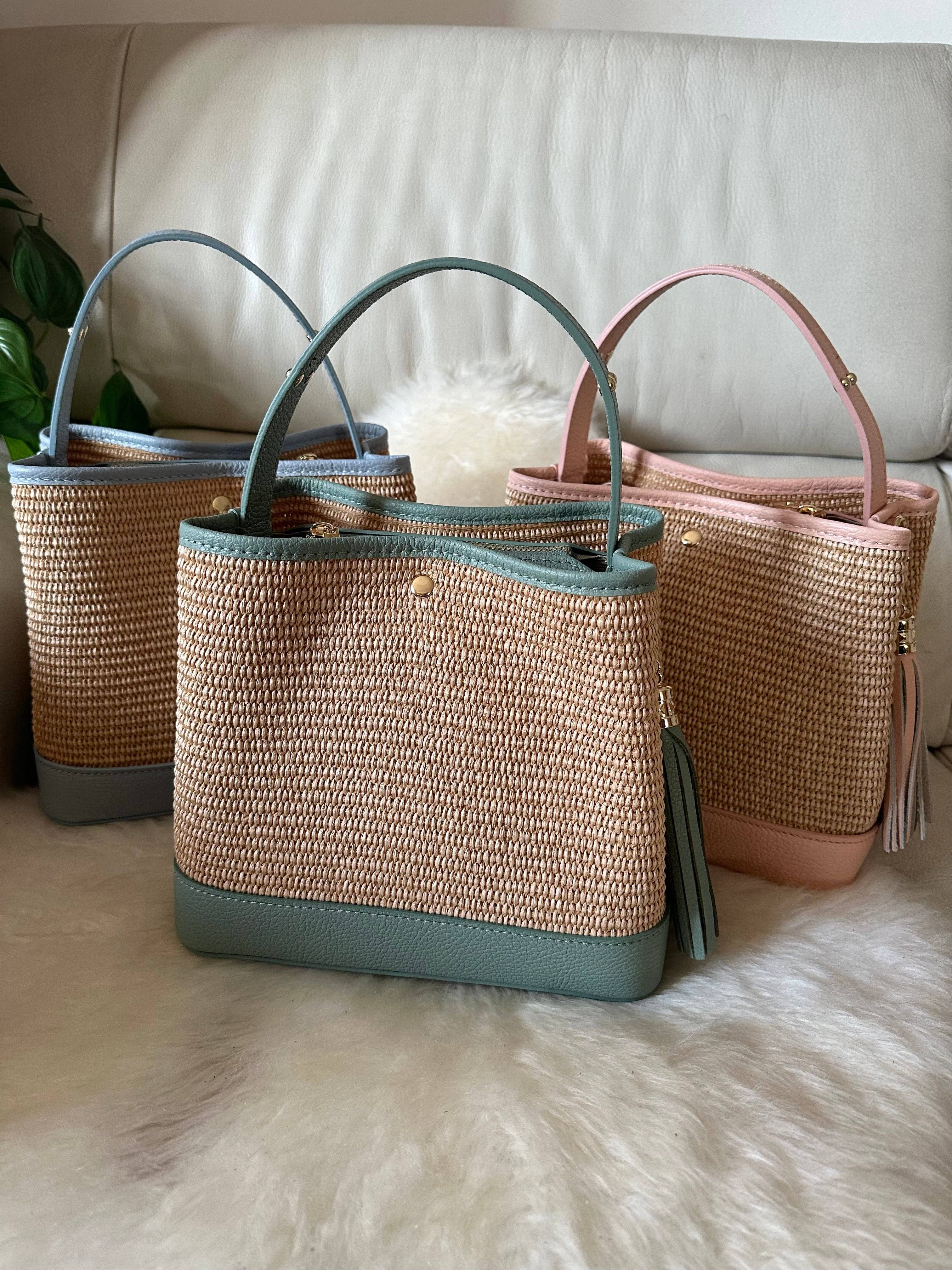 Zhade - Wholesale Top Handle Bag - Women's - LOLA - raffia bucket6