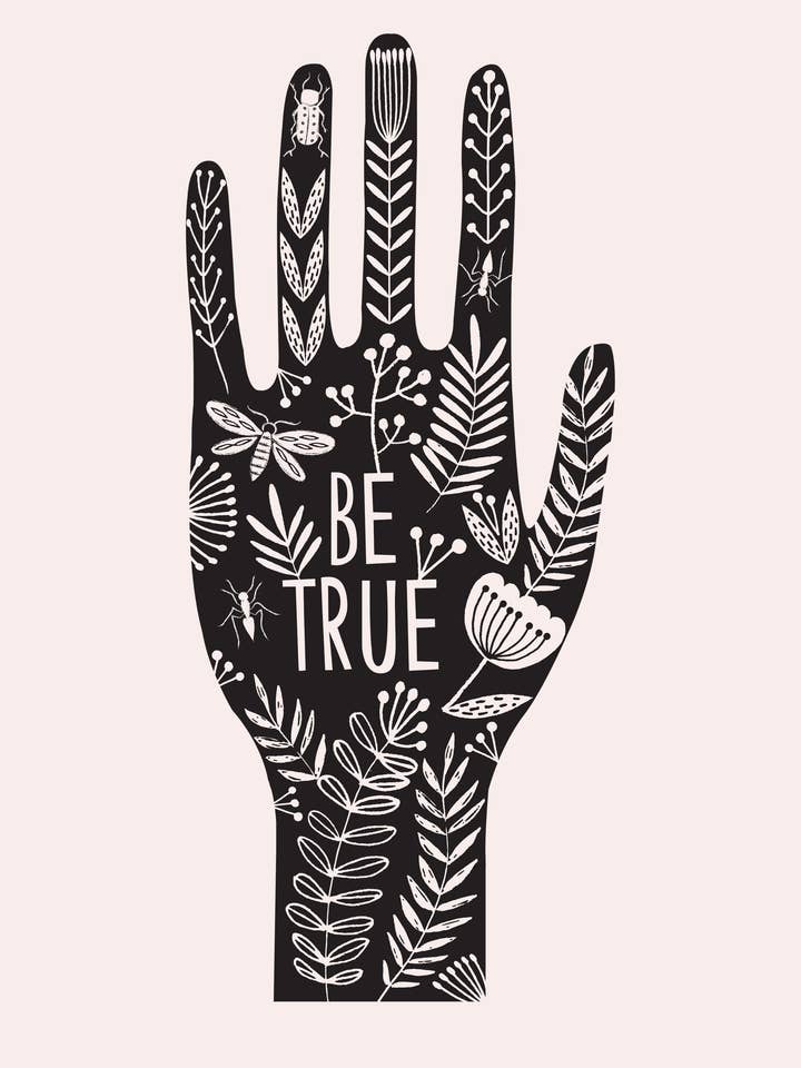'Be True' Screen Print - Maggie Magoo Designs for wholesale by Printed by Us